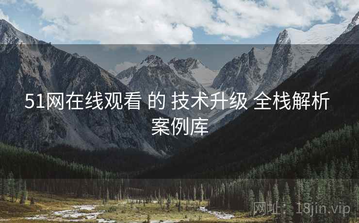 51网在线观看 的 技术升级 全栈解析 案例库  第1张