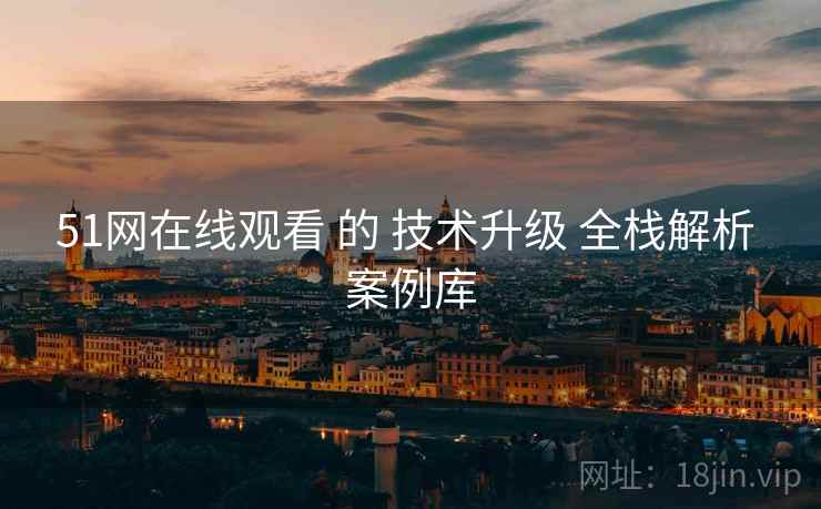 51网在线观看 的 技术升级 全栈解析 案例库  第2张