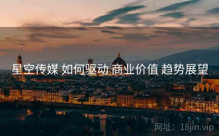 星空传媒 如何驱动 商业价值 趋势展望  第1张