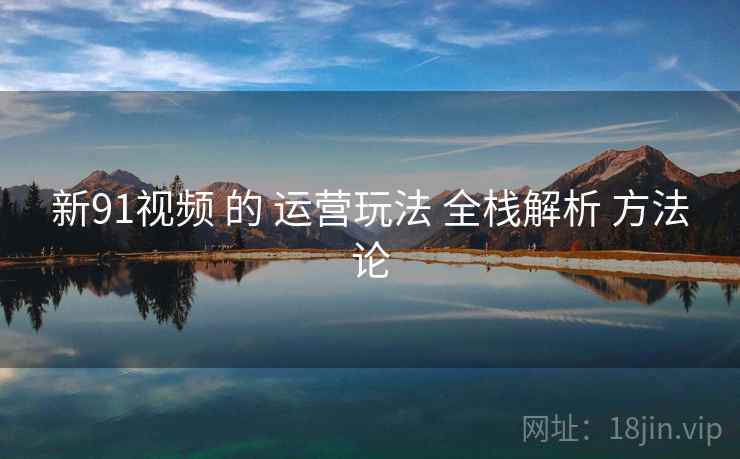 新91视频 的 运营玩法 全栈解析 方法论  第1张
