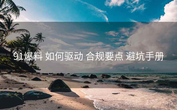 91爆料 如何驱动 合规要点 避坑手册  第2张