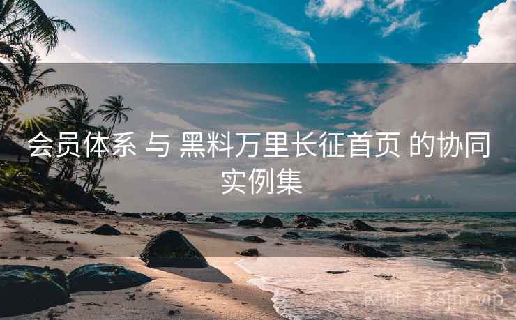 会员体系 与 黑料万里长征首页 的协同 实例集  第1张