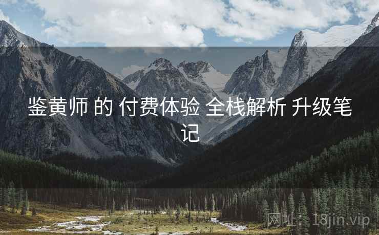 鉴黄师 的 付费体验 全栈解析 升级笔记  第2张