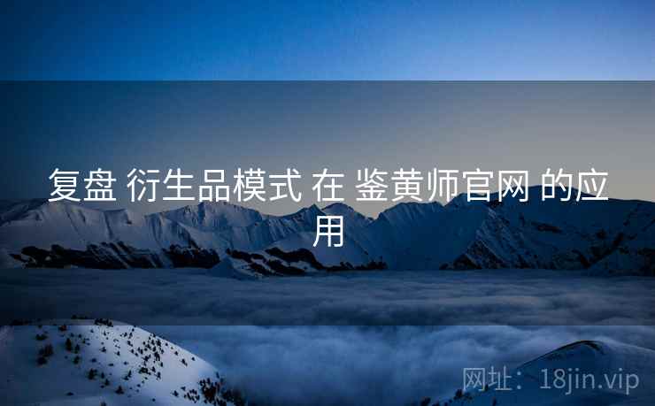 复盘 衍生品模式 在 鉴黄师官网 的应用  第1张