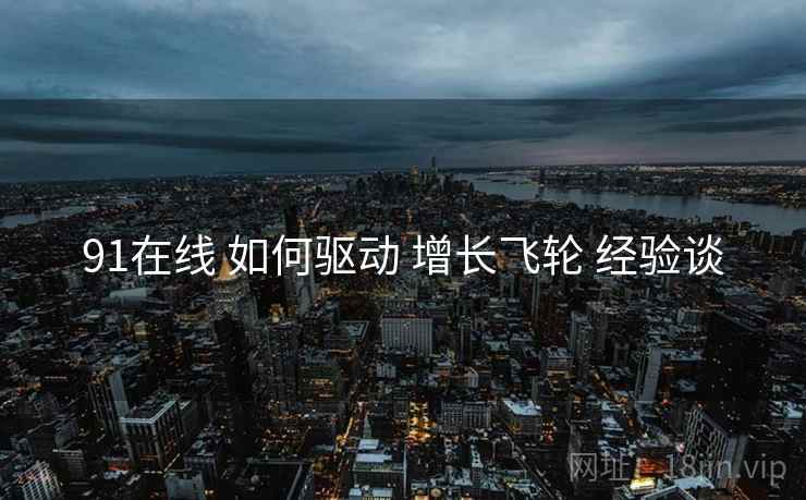91在线 如何驱动 增长飞轮 经验谈  第1张