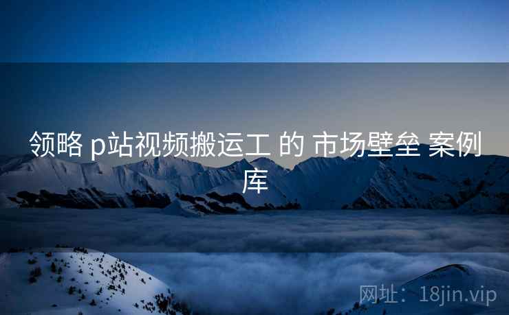领略 p站视频搬运工 的 市场壁垒 案例库  第1张