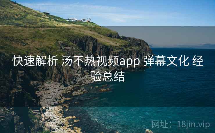 快速解析 汤不热视频app 弹幕文化 经验总结  第2张