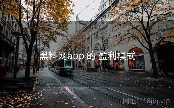 黑料网app 的 盈利模式  第2张