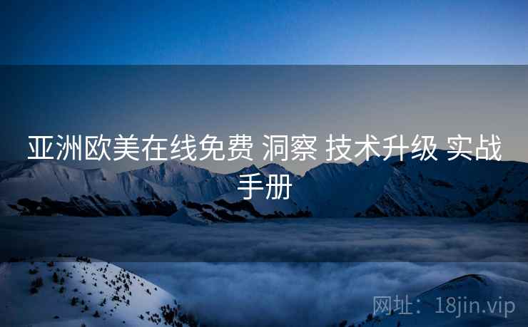亚洲欧美在线免费 洞察 技术升级 实战手册  第2张